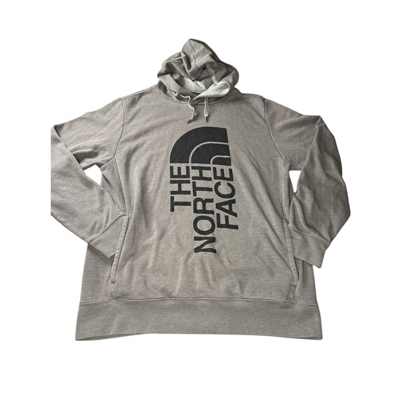 The North Face Trivert Pullover Hoodie  Mens L Gray Pullover Half Dome Hiking - Picture 1 of 9